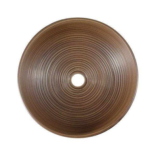 Hnedé keramické okrúhle umývadlo ø 41 cm Priori – Sapho-image-2