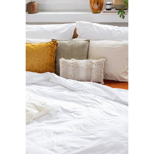 Biele bavlnené obliečky na dvojlôžko Bonami Selection, 160 x 200 cm-image-3