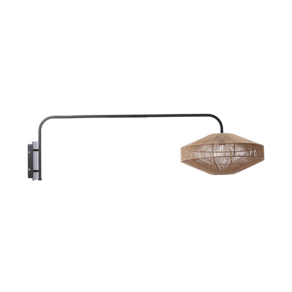 Kovové nástenné svietidlo do zásuvky v prírodnej farbe ø 43 cm Lyra – Light & Living