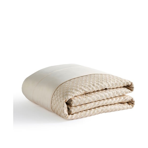 Béžový prešívaný pléd z mikrosaténu 240x260 cm Deco Sequin – Catherine Lansfield-image-2