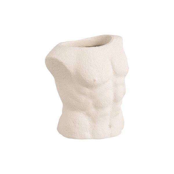 Biela váza PT LIVING Male, výška 20,5 cm