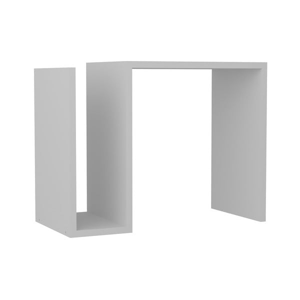 Biely príručný stolík Yosun, 61,3 × 46,8 cm
