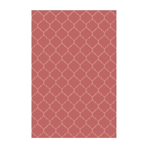 Vinylový koberec Reticular Rojo, 133x200 cm