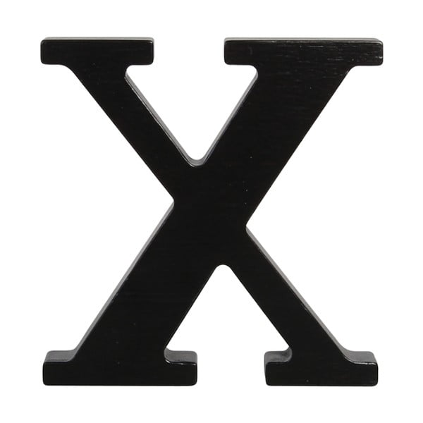 Čierne drevené písmeno Typoland X