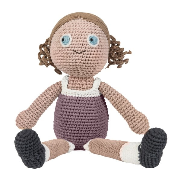Pletená detská hračka Sebra Crochet Doll Daisy