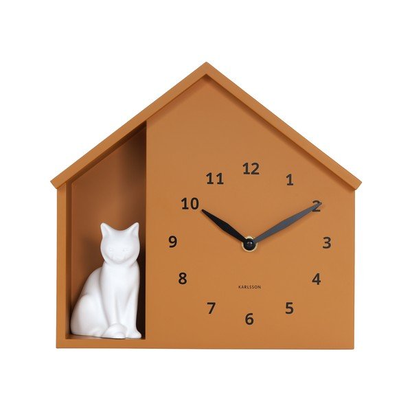 Nástenné hodiny Sitting Cat – Karlsson