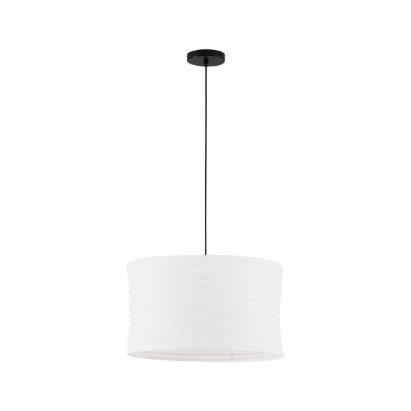Biele ľanové závesné svietidlo ø 50 cm Linnet – Nova Luce