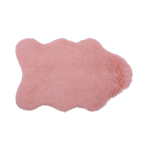 KožKožušinový ešinkový koberec Bear, ružový