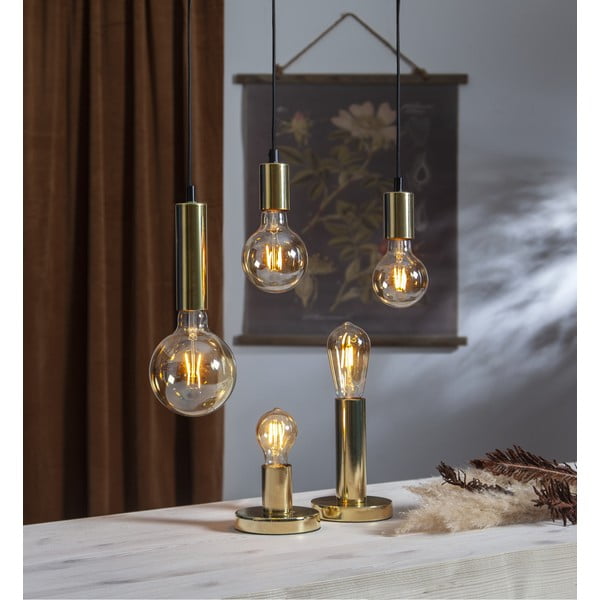 Teplá LED/filamentová žiarovka E27, 1 W Vintage Gold – Star Trading-image-4