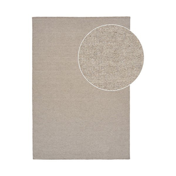 Taupe koberec s prímesou vlny 160x230 cm Nila – House Nordic-image-3