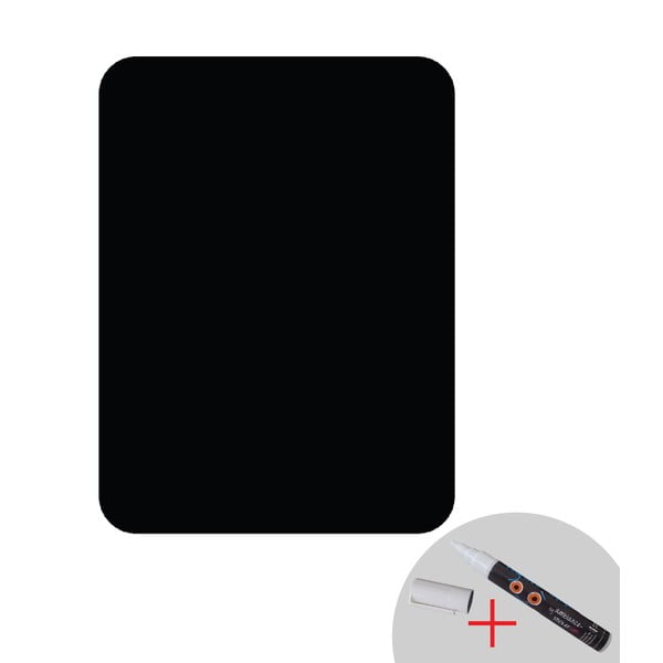 Set nástennej tabuľovej samolepky a bielej fixky Ambiance Classical Chalkboard, 55 × 75 cm-image-1