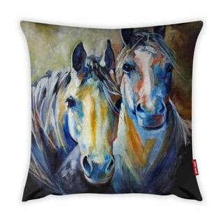 Obliečka na vankúš Vitaus Horses Art, 43 × 43 cm