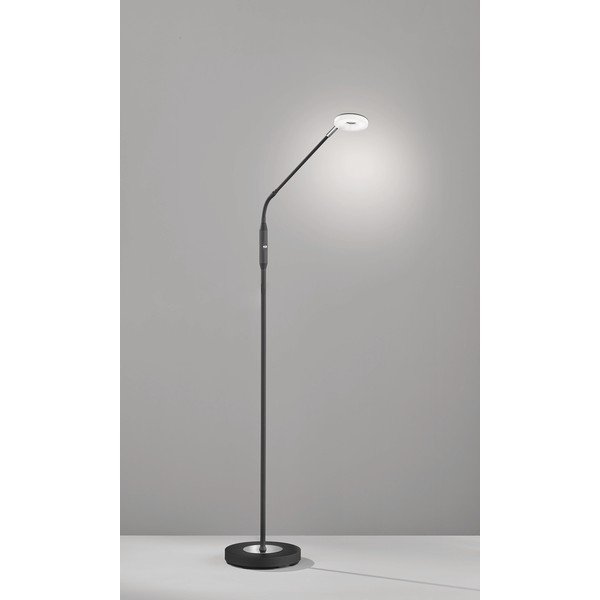 Čierna LED stmievateľná stojacia lampa (výška 150 cm) Dent – ​​Fischer & Honsel-image-1