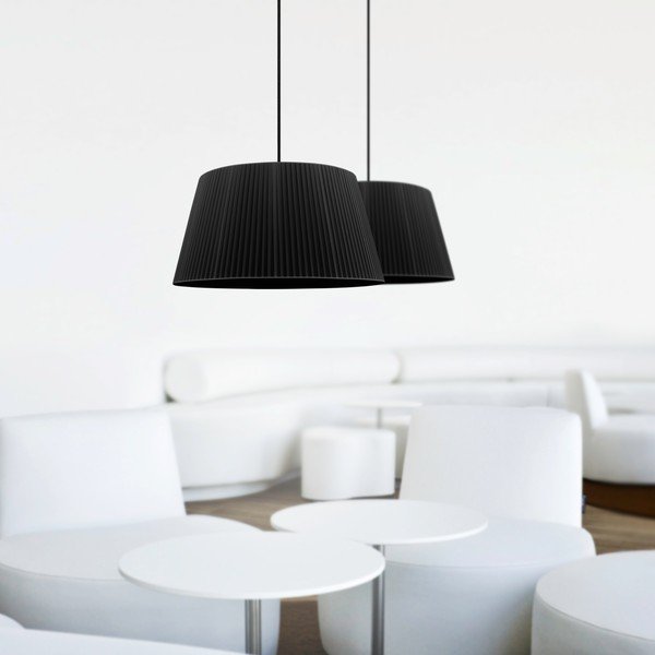 Čierne dvojramenné stropné svietidlo Sotto Luce KAMI Elementary L 2S-image-1