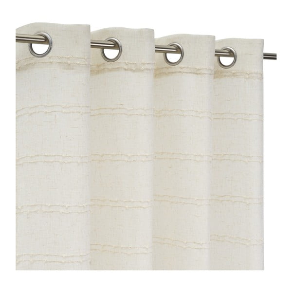 Béžový záves s prímesou ľanu 140x260 cm Nodes – Casa Selección-image-2