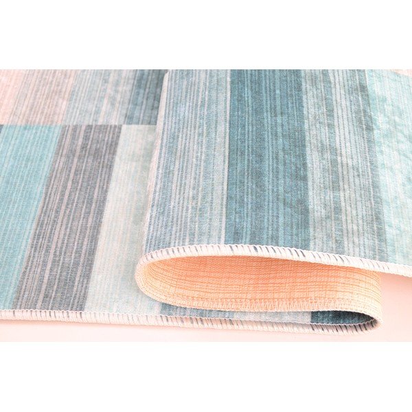 Modrý prateľný koberec 80x150 cm Hali – Vitaus-image-2