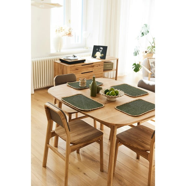 Jedálenský stôl z dubového dreva v prírodnej farbe 90x120 cm Twig – The Beds-image-1