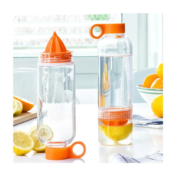 Multifunkčná cestovná fľaša s odšťavovačom citrusov InnovaGoods Sensation, 550 ml
