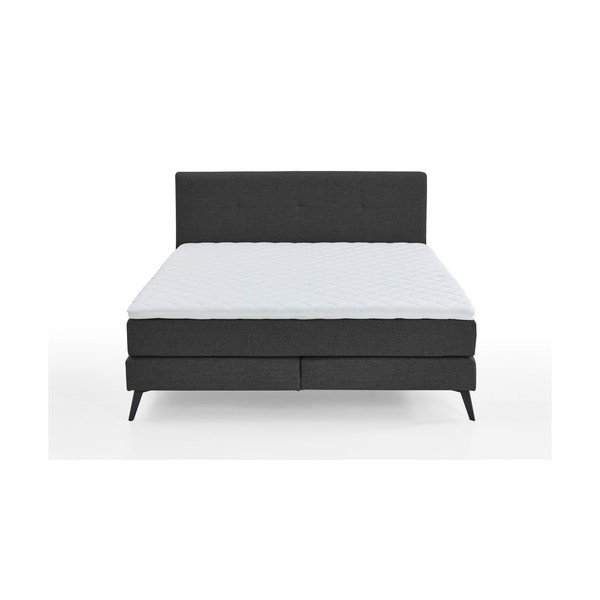 Antracitová boxspring posteľ 160x200 cm ANCONA – Meise Möbel-image-3