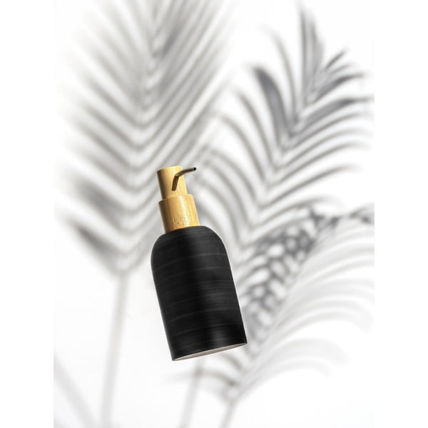 Čierny dávkovač mydla z polyresínu 250 ml Altavalle – Wenko-image-2