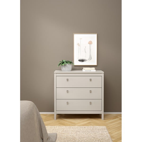 Sivobéžová komoda 82x80x38 cm Madrid – Tvilum-image-1