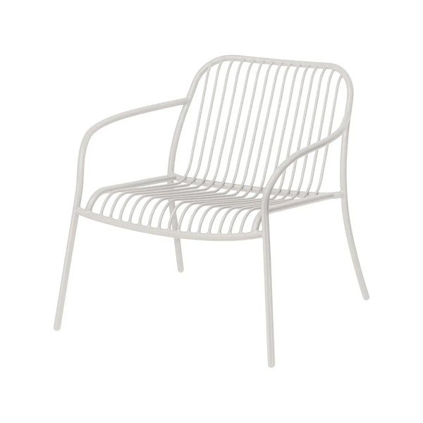 Svetlosivé kovové záhradné kreslo Yua Wire – Blomus