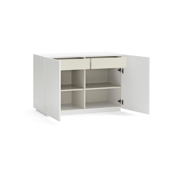 Biela nízka komoda 100x70 cm Doric – Teulat-image-3