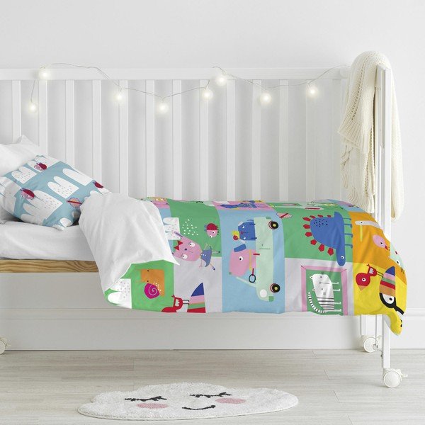 Detské bavlnené obliečky Moshi Moshi Patchwork, 115 x 145 cm-image-1