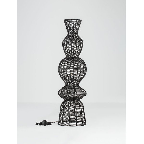 Matne čierna povrazová stojacia lampa (výška  136 cm) Breena – Nova Luce-image-3