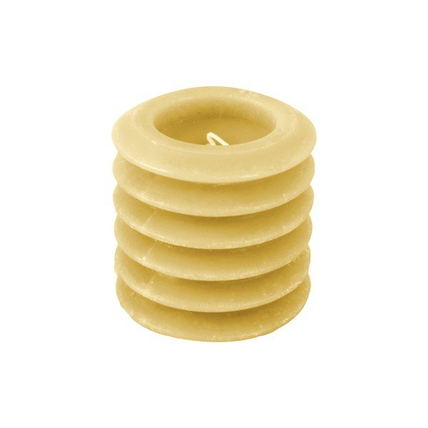 Žltá sviečka PT LIVING Layered, výška 7,5 cm