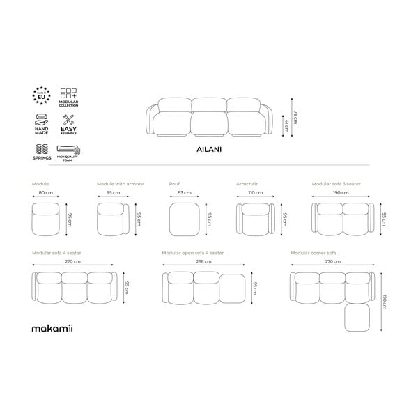 Svetlozelená modulárna podnožka Ailani – Makamii-image-4