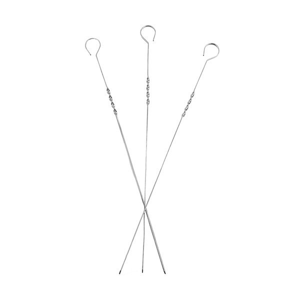 Grilovacie ihly v súprave 10 ks z nehrdzavejúcej ocele – Orion