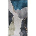Modro-sivý umývateľný koberec 80x150 cm – Vitaus
