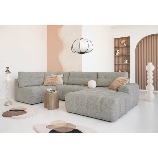 Svetlohnedá rozkladacia modulárna rohová pohovka s úložným priestorom (ľavý roh) Lulu – Miuform-image-1