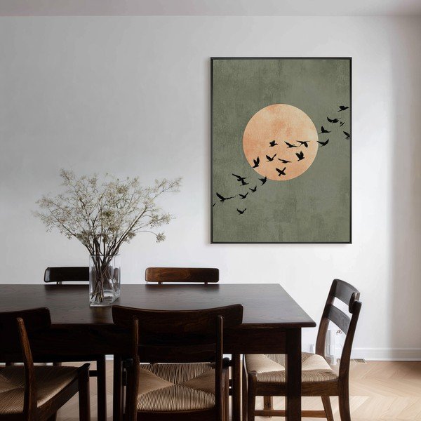 Tlačený obraz s rámom 60x80 cm Midnight Flight – Styler-image-3