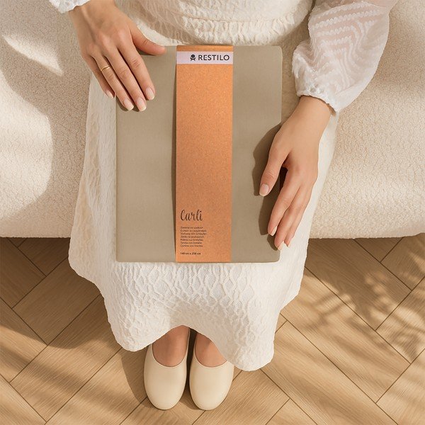 Béžový dimout záves 140x270 cm Carli – Restilo-image-4