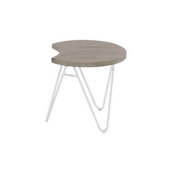 Záhradný stolík z teakového dreva Hartman Sophie Half Moon, ø 50 cm