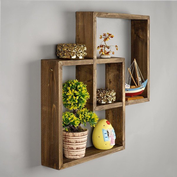 Drevená polica Squarre-image-3