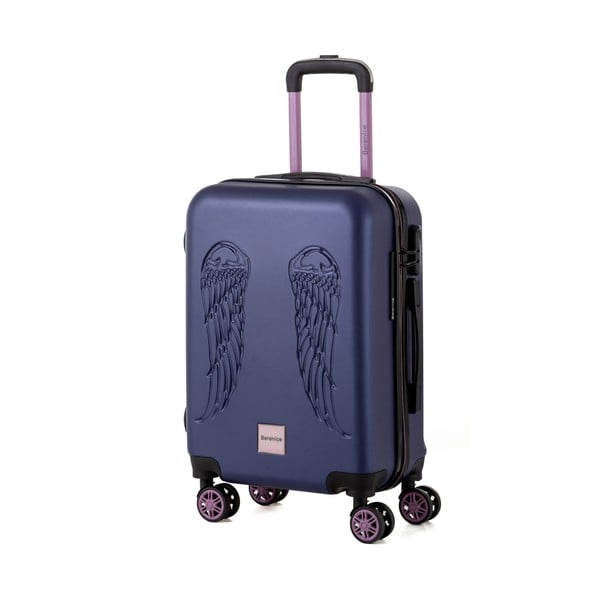 Modrý cestovný kufor Berenice Wingy, 44 l