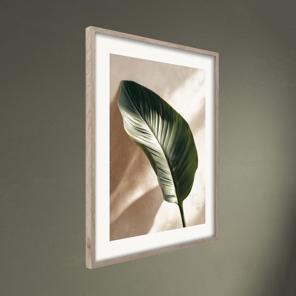 Tlačený obraz s rámom 50x70 cm Strelizia Leaf – Styler-image-3