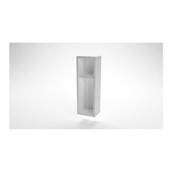 Biela nástenná polica / nočný stolík Turra