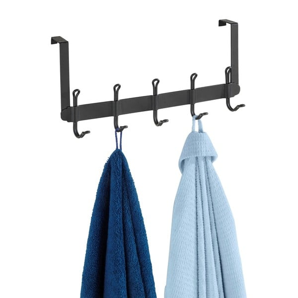 Čierny kovový vešiak na dvere 37 cm Nostalgia - Wenko-image-1