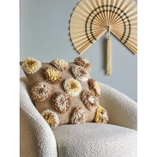 Dekoračný vankúš s prímesou vlny 50x50 cm Somma – Bloomingville-image-1