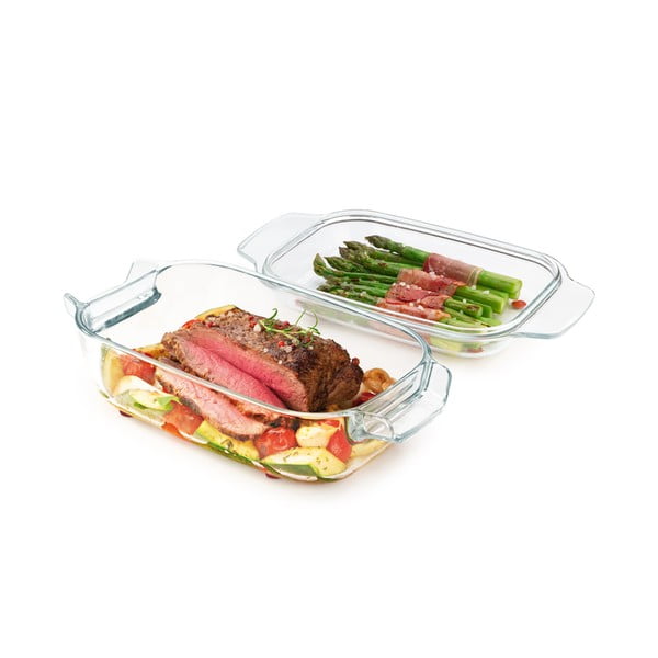 Sklenený pekáč s poklopom 19x34 cm GrandChef – Tescoma-image-1