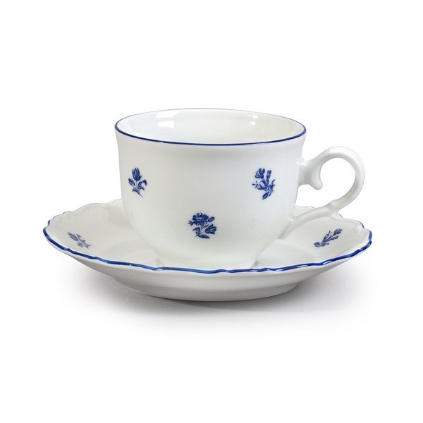 Porcelánová súprava na čaj s modrou kvetinkou Thun Ophelia-image-1