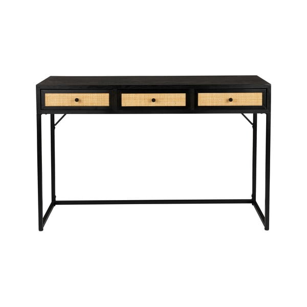 Čierny konzolový stolík 40x120 cm Guuji – White Label