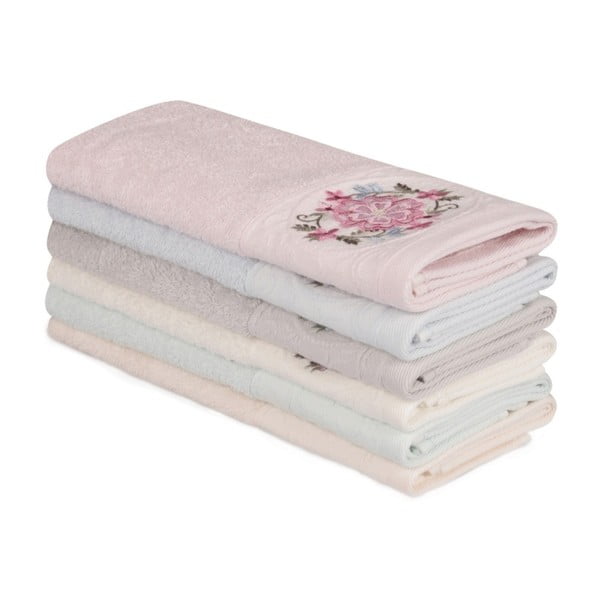 Sada 6 bavlnených uterákov Nakis Ghanno, 30 × 50 cm