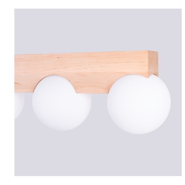 Biele/v prírodnej farbe stropné svietidlo so skleneným tienidlom ø 12 cm Solum – Sollux-image-4