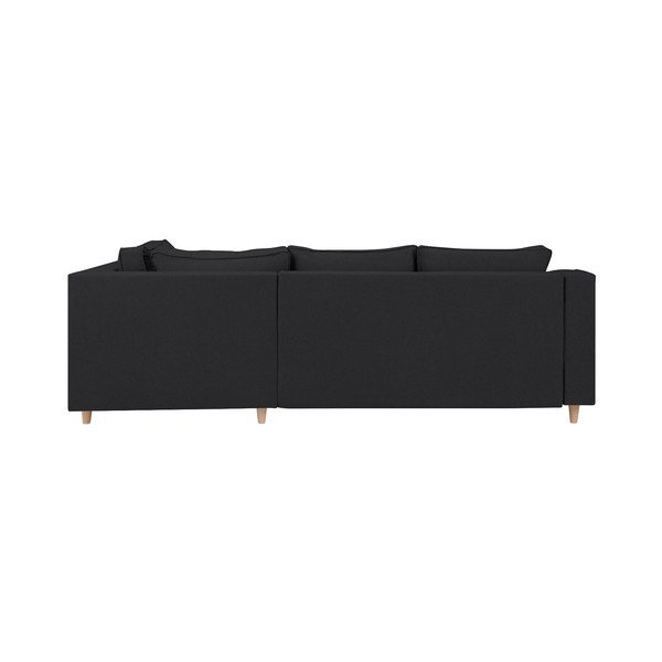 Tmavosivá rozkladacia štvormiestna pohovka Mazzini Sofas Jonquille, pravý roh-image-3
