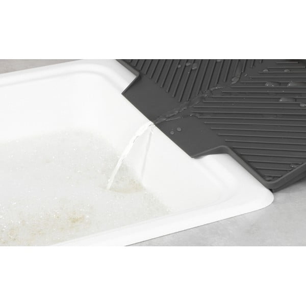 Tmavosivý odkvapkávač Wenko Neli, 20 x 40 cm-image-2